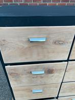 Antieke ladenkast apothekerskast, industriële uitstraling, Gebruikt, 100 tot 150 cm, 5 laden of meer, 200 cm of meer