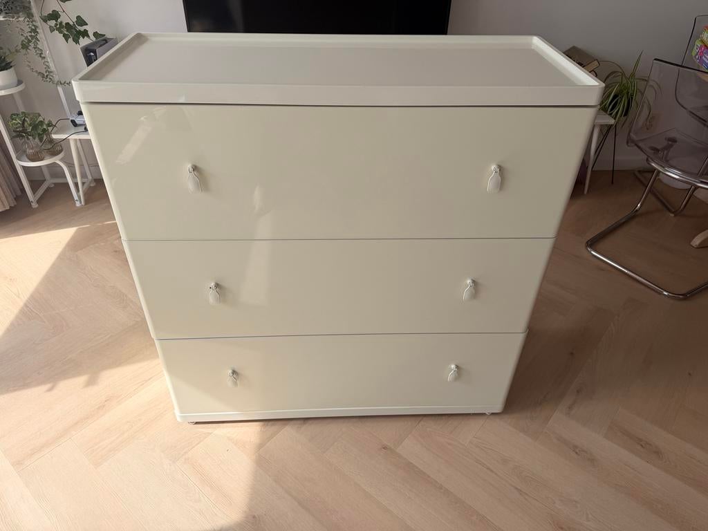 Ladekast met 3 lades, gebroken wit, Huis en Inrichting, Kasten | Ladekasten, Ophalen, Gebruikt, 50 tot 100 cm, 3 of 4 laden