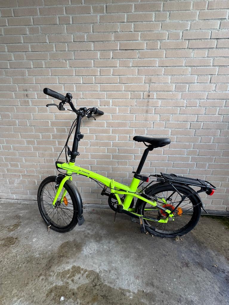 B'TWIN vouwfiets | Lime groen | 7 versnellingen |, Fietsen en Brommers, Fietsen | Vouwfietsen, 20 inch of meer, Versnellingen