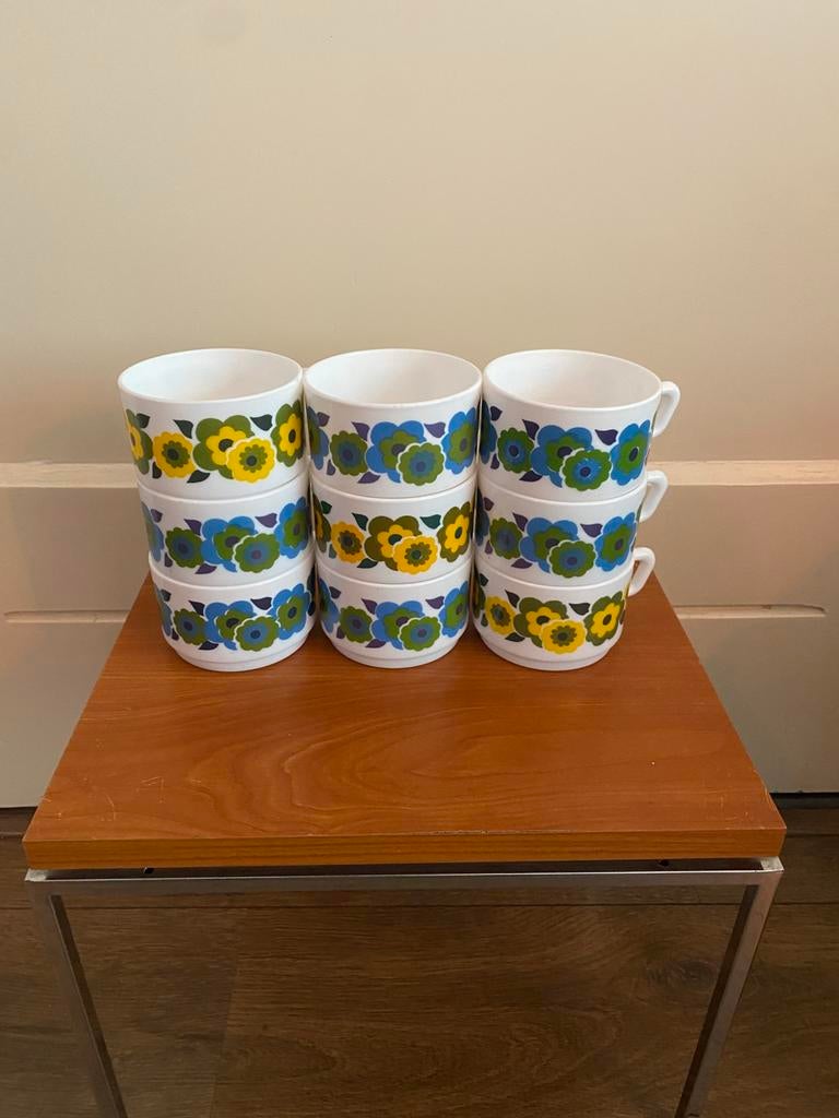 Arcopal Lotus Theekoppen, Ophalen of Verzenden, Overige stijlen, Kop(pen) en/of Schotel(s), Glas