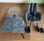 Bobike Mini Classic Fietszitje voorzitje en windscherm, Ophalen of Verzenden, Bobike, Gebruikt, Voetsteuntjes