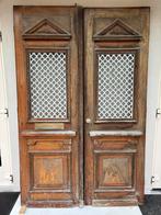 Antieke (uit 1860) dubbele eiken voordeur (en), Doe-het-zelf en Verbouw, Deuren en Horren, Ophalen, Gebruikt, Buitendeur, Hout