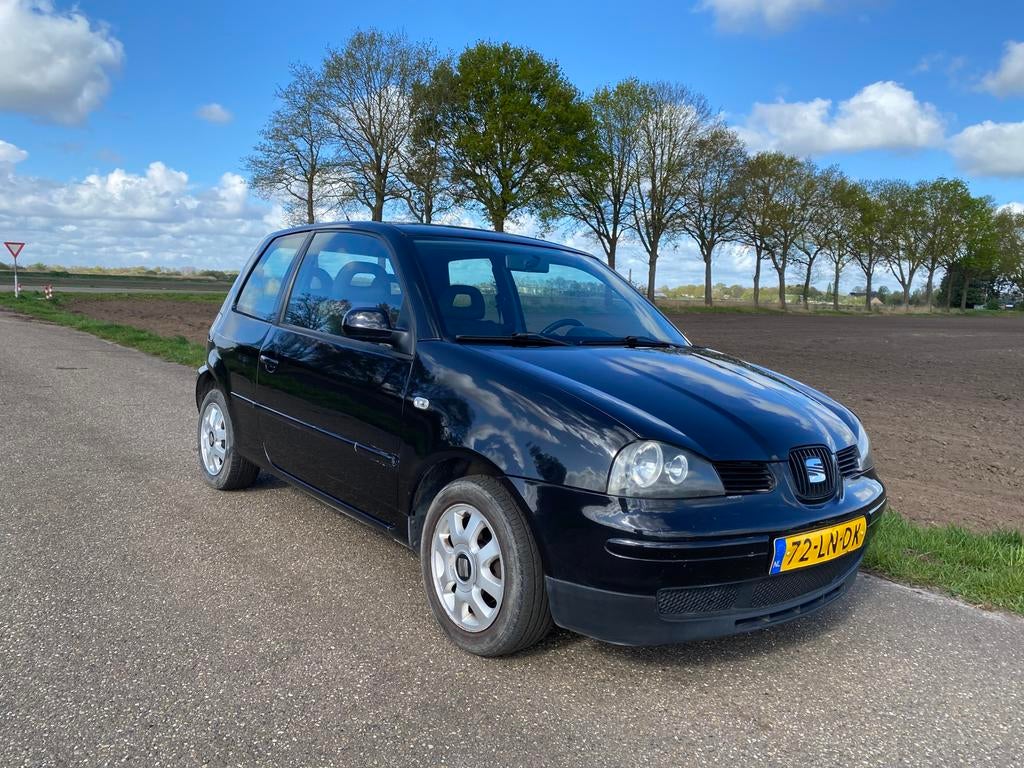 Seat Arosa zwart 1.4i Stella, Auto's, Seat, Voorwielaandrijving, Stof, Zwart, Bedrijf