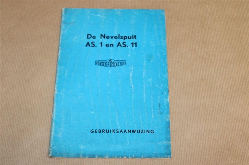 Oude handleiding Nevelspuit Schefenacker 1965, Boeken, Techniek, Ophalen of Verzenden, Gelezen, Bouwkunde