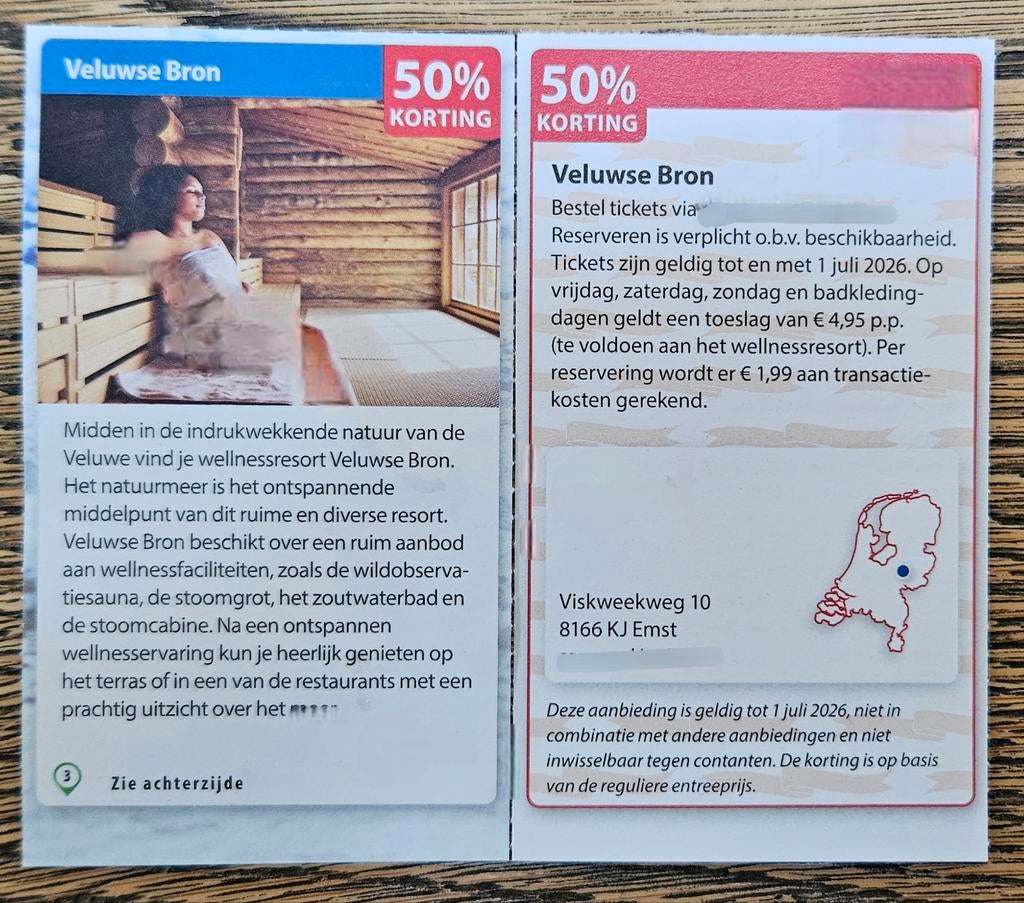 Sauna Veluwse Bron 50% korting