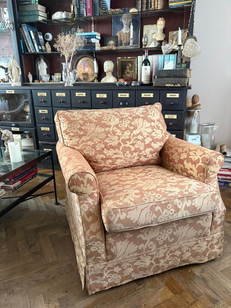 Engelse fauteuil, Ophalen, Zo goed als nieuw, 75 tot 100 cm, 50 tot 75 cm