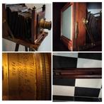 Prachtig Antieke Houten Veldcamera Clément & Gilmer ca. 1893, Ophalen, Voor 1940, Fototoestel