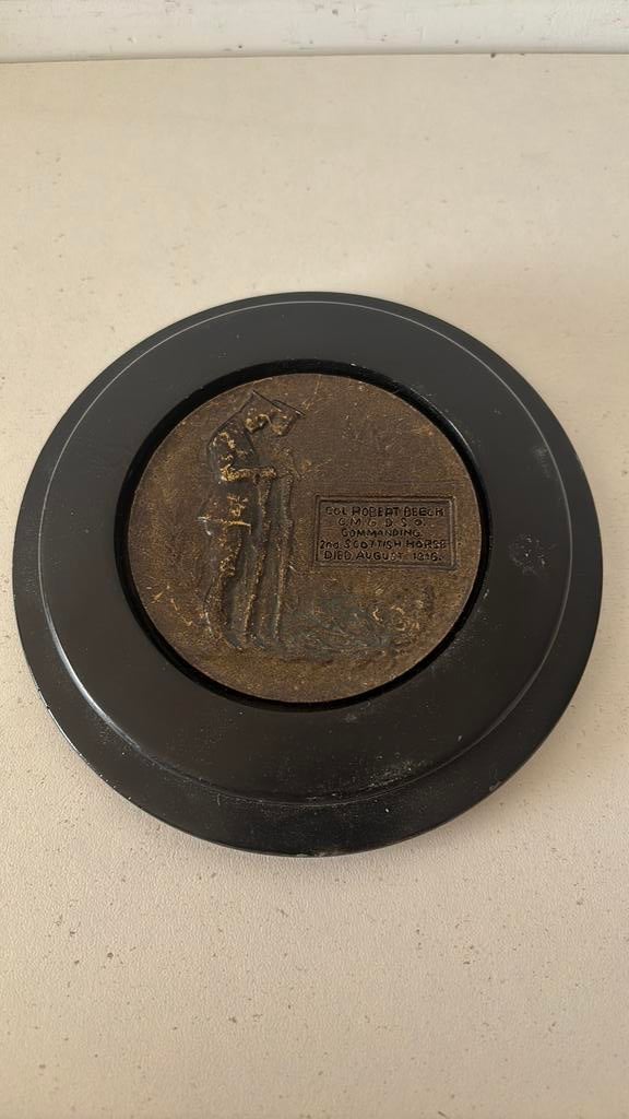 Plaquette brons wo1 1916, Ophalen of Verzenden, Landmacht, Duitsland