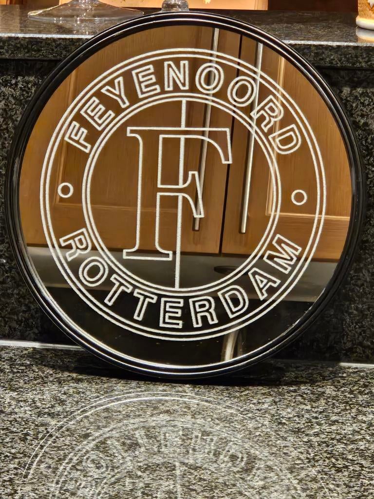 Feyenoord spiegel 30cm, Ophalen of Verzenden