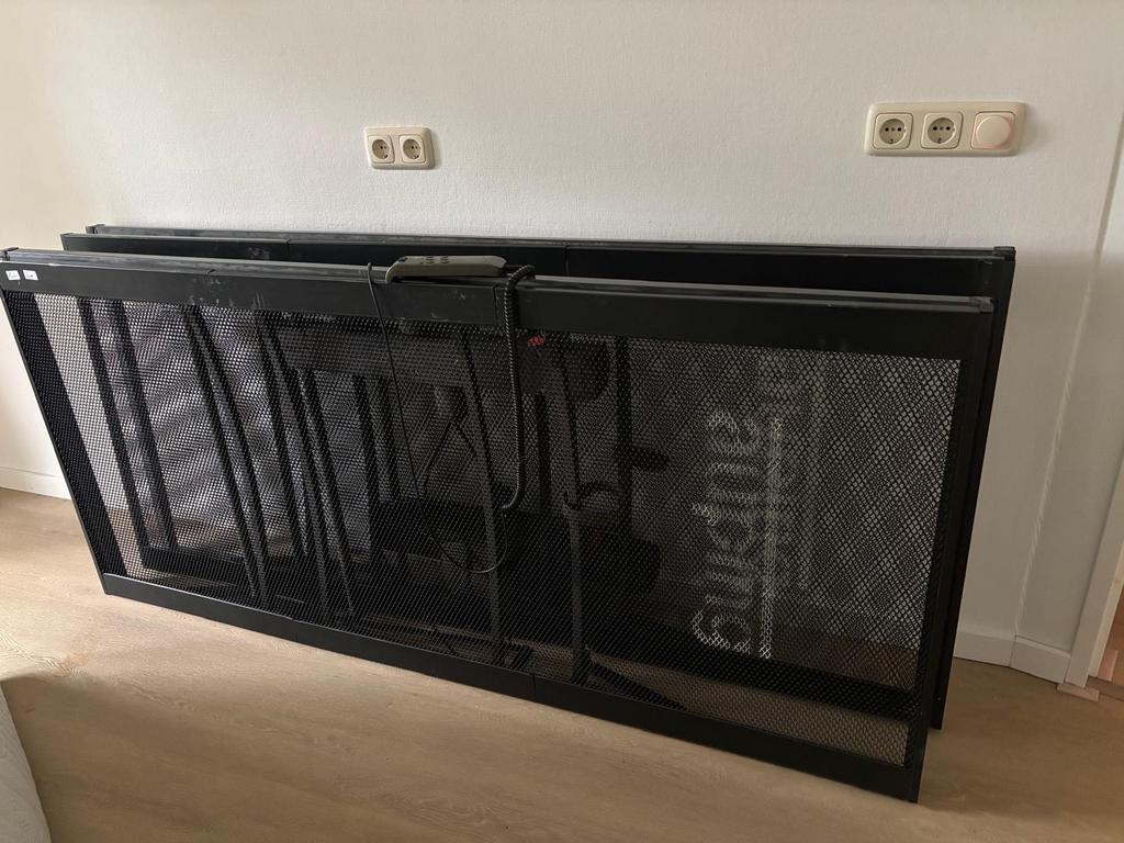 Auping elektrisch verstelbare bedbodem 2x 90x180, Ophalen, 90 cm, Eenpersoons, Zwart
