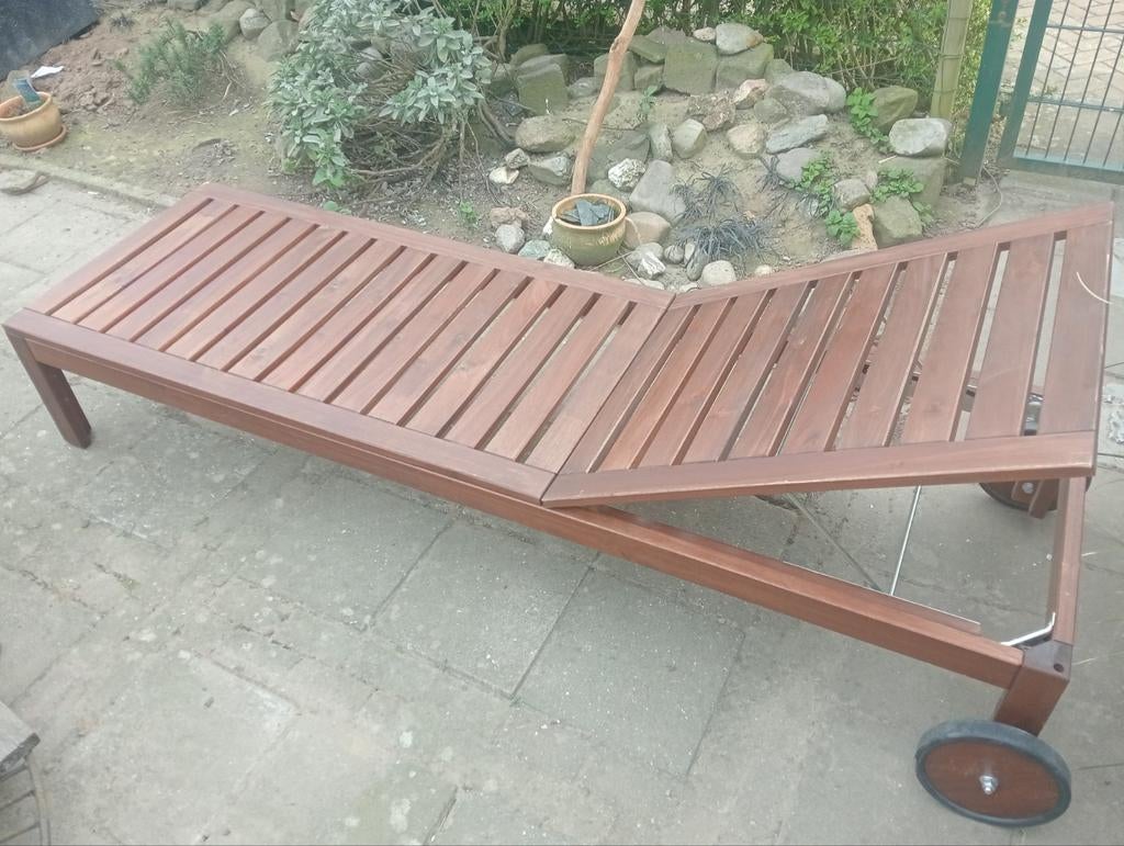 Ligbed Äpplarö, Tuin en Terras, Ligbedden, Ophalen, Gebruikt, Hout