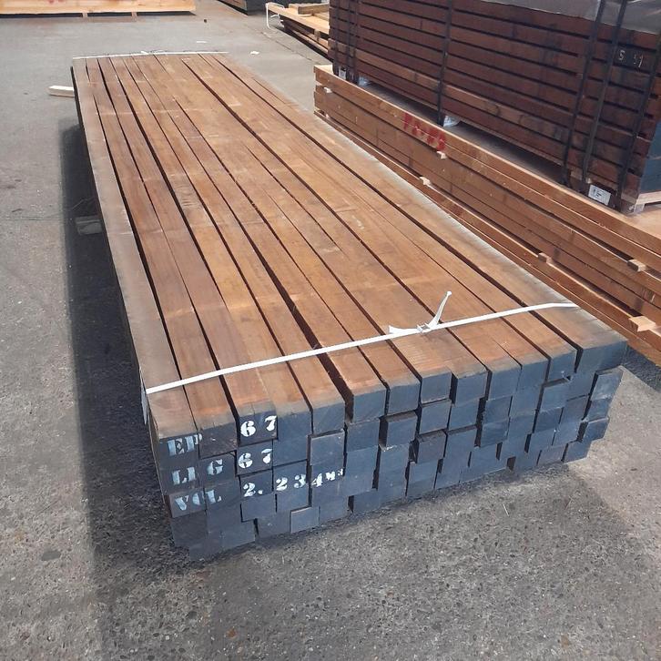 Hardhouten palen, B-keus, tuinpalen, balken, regels, tuin, Tuin en Terras, Palen, Balken en Planken, Nieuw, Palen, 250 cm of meer