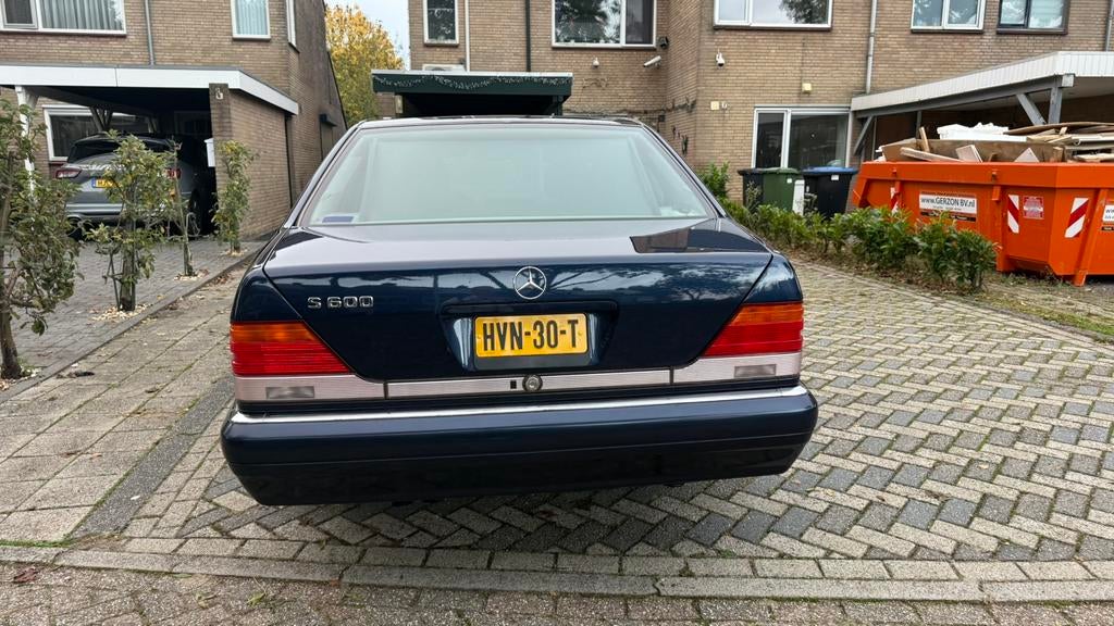 Mercedes S600 SEL W140 V12 126500 km Een zeldzame auto, Auto's, Achterwielaandrijving, 394 pk, 12 cilinders, Blauw