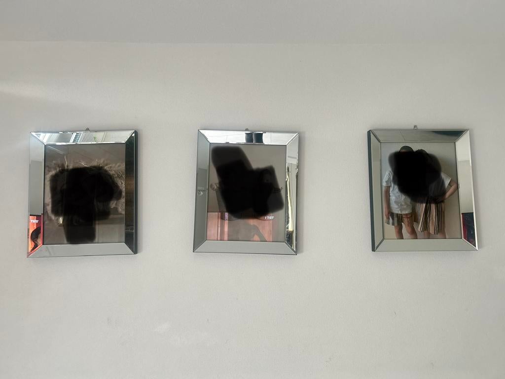 3 Eric Kuster Stijl Fotolijsten Spiegel Beeld, Ophalen, Overige materialen, Gebruikt, Minder dan 50 cm