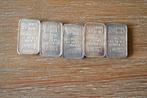 ABN AMRO 5x10gr baren zilver, Ophalen of Verzenden, Zilver