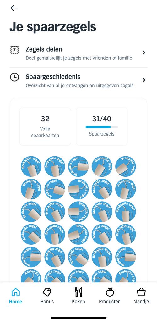 Albert Heijn x Brabantia zegels spaarkaarten., Albert Heijn, Verzenden