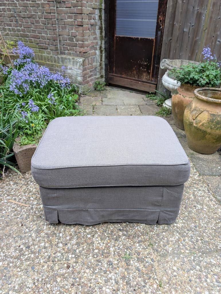 Ikea poef grijs, Huis en Inrichting, Banken | Voetenbanken en Poefen, Ophalen, Gebruikt, 50 tot 75 cm, 75 tot 100 cm