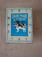 Vintage Dairy Made Ice Cream Wandklok, Ophalen of Verzenden, Gebruikt, Analoog, Wandklok