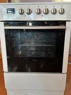 Keramisch fornuis met oven Pelgrim wit vrijstaand, Ophalen, Keramisch, 4 kookzones, Zo goed als nieuw