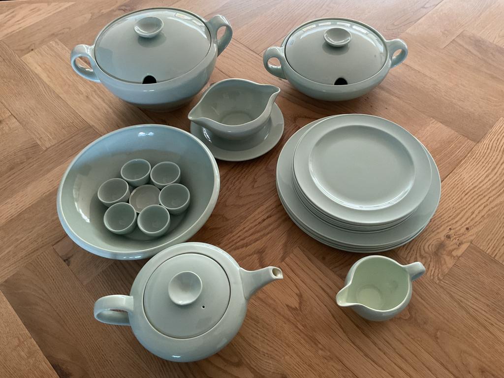 Goedewaagen servies mintgroen jaren 50/ 60, Ophalen