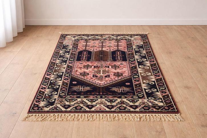 Antiek perzisch Tapijt 190x120 wol handgeknoopt, Huis en Inrichting, Stoffering | Tapijten en Kleden, Zo goed als nieuw, 200 cm of meer