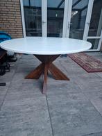 Japandi eettafel rond 140cm teak, Ophalen, Japandi, Gebruikt, Rond