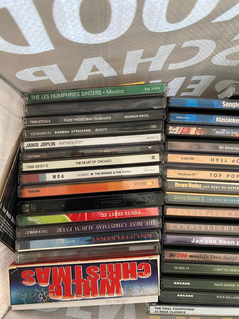 Tas vol cd's, Ophalen, Zo goed als nieuw