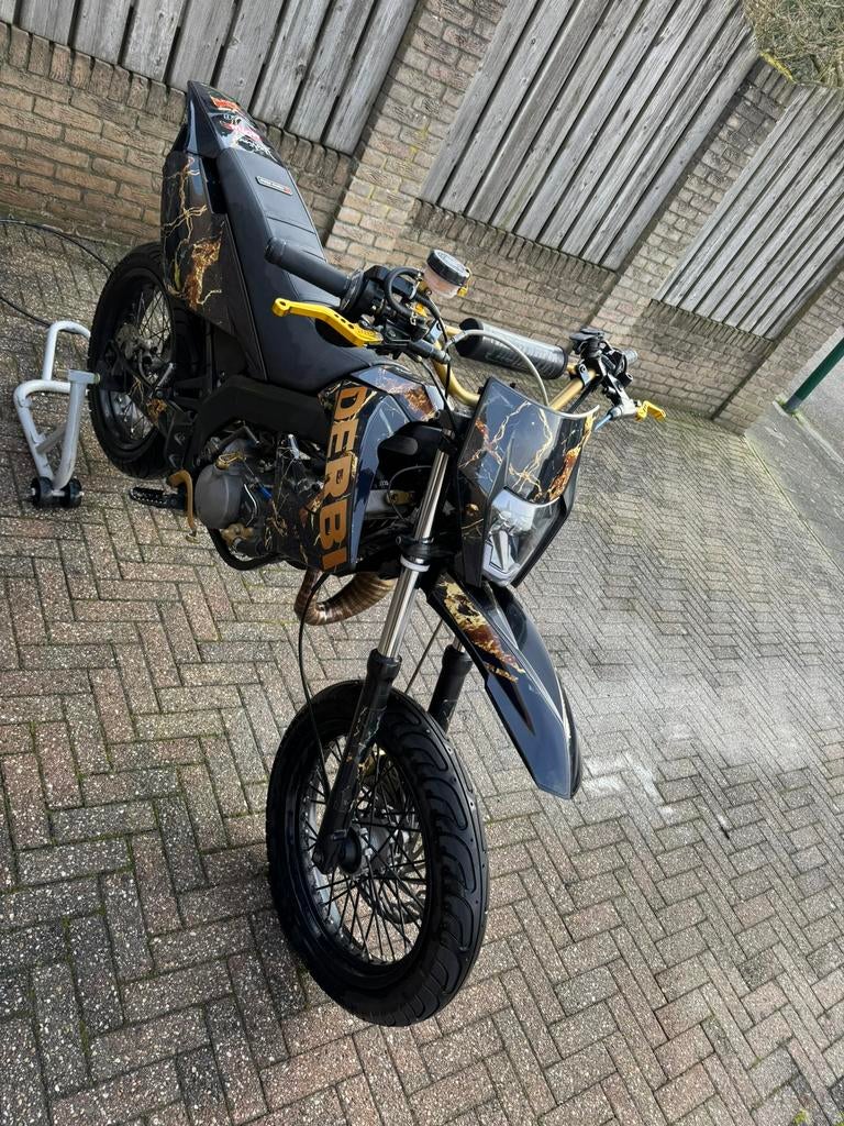 Derbi senda SM Extreme - 2011 - 70cc - custom setup, Ophalen, 6 versnellingen, Gebruikt, 70 cc