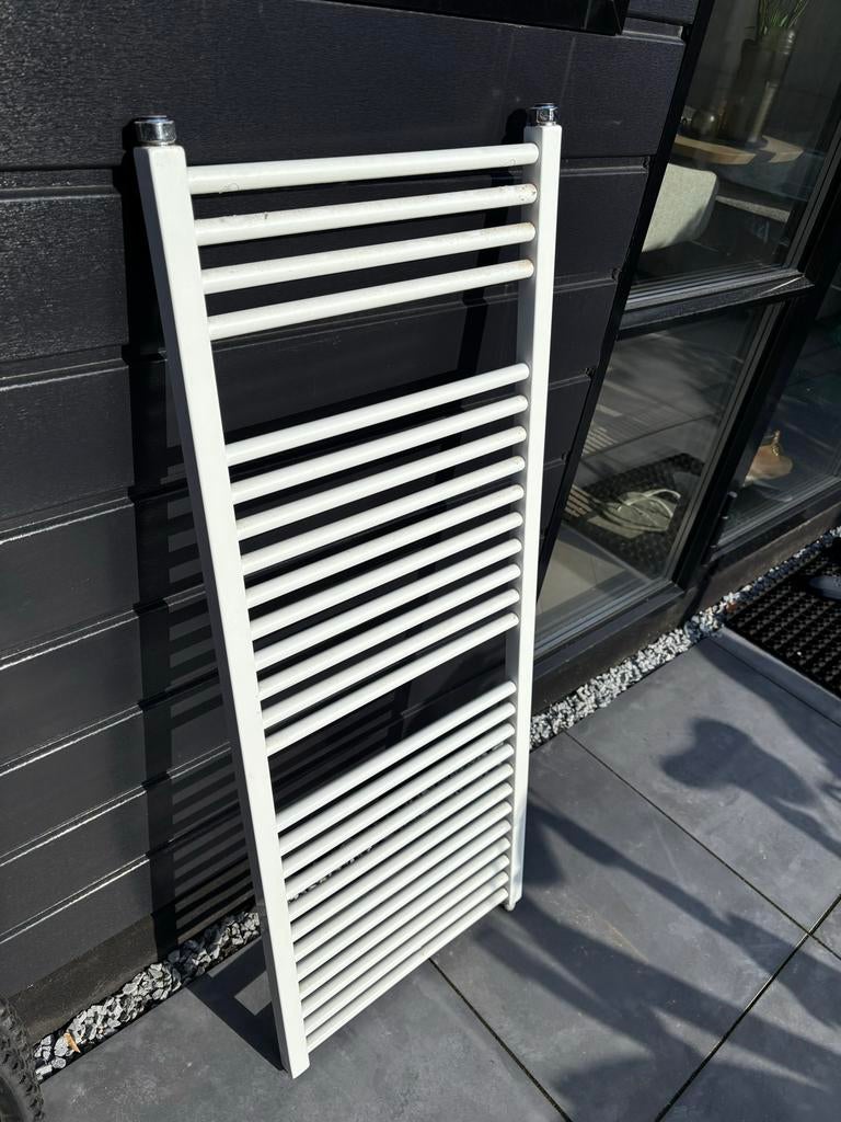 Witte badkamer radiator 121x48 cm, Ophalen, Radiator, Minder dan 60 cm, 80 cm of meer