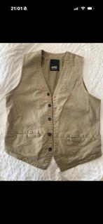 Gilet Denham heren beige maat L, Verzenden, Zo goed als nieuw, Maat 52/54 (L), Beige