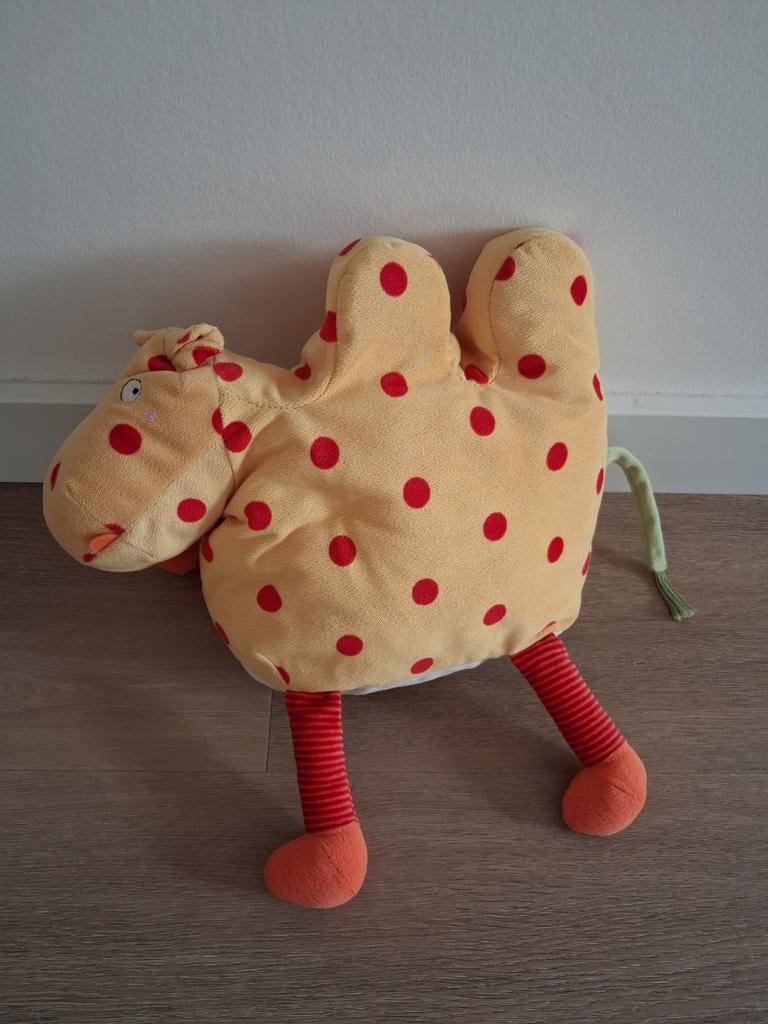 Knuffel Ikea Barnslig kameel geel rood oranje stippen L393, Ophalen of Verzenden, Zo goed als nieuw, Overige typen