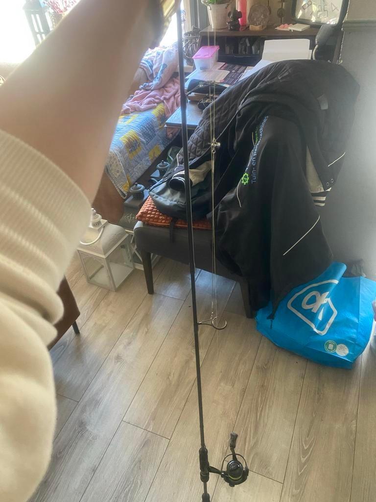 Snoekbaars hengel 5-20 gram - Zo goed als nieuw, Ophalen, Zo goed als nieuw, Werphengel