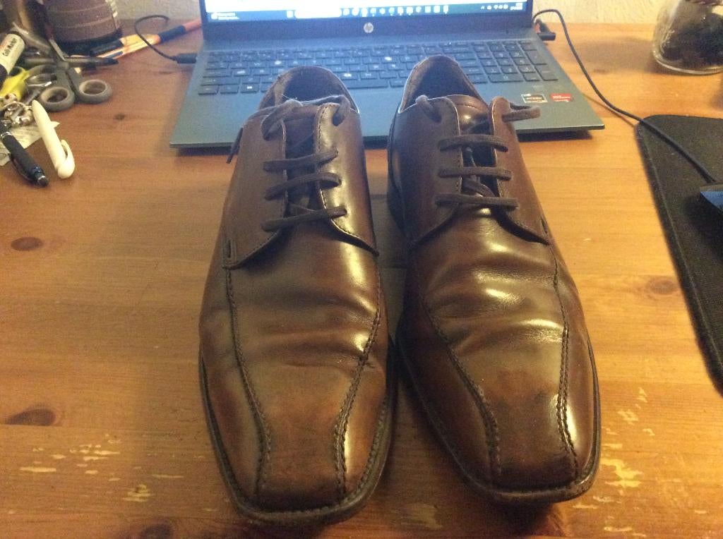 van Lier veterschoenen bruin. maat 8 (42) gedragen, Kleding | Heren, Schoenen, Bruin, Van Lier, Ophalen of Verzenden, Gedragen