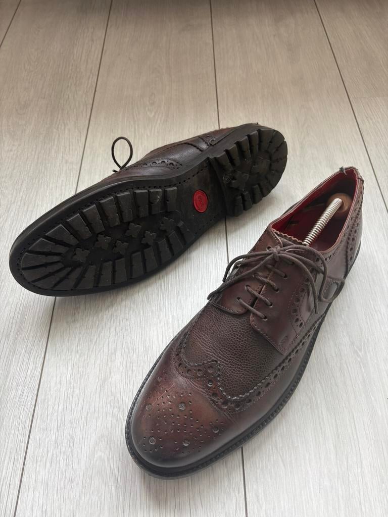 Base London 45, Bruin, Verzenden, Gedragen, Veterschoenen
