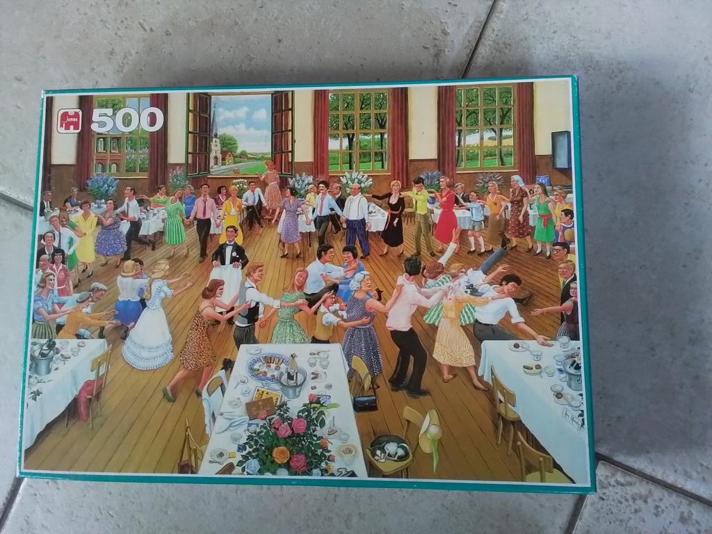 Antieke jumbo puzzel Polonaise uit de jaren 70. 500 st., Ophalen, 500 t/m 1500 stukjes, Gebruikt