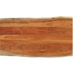 Acaciahouten tafelblad 100x60 cm met natuurlijke rand, Ophalen, 25 tot 50 mm, Nieuw, Plank