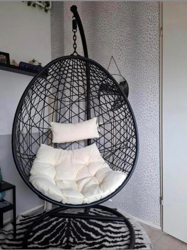 Hangstoel Zwart Xenos, Ophalen, Nieuw, Metaal, Verstelbaar