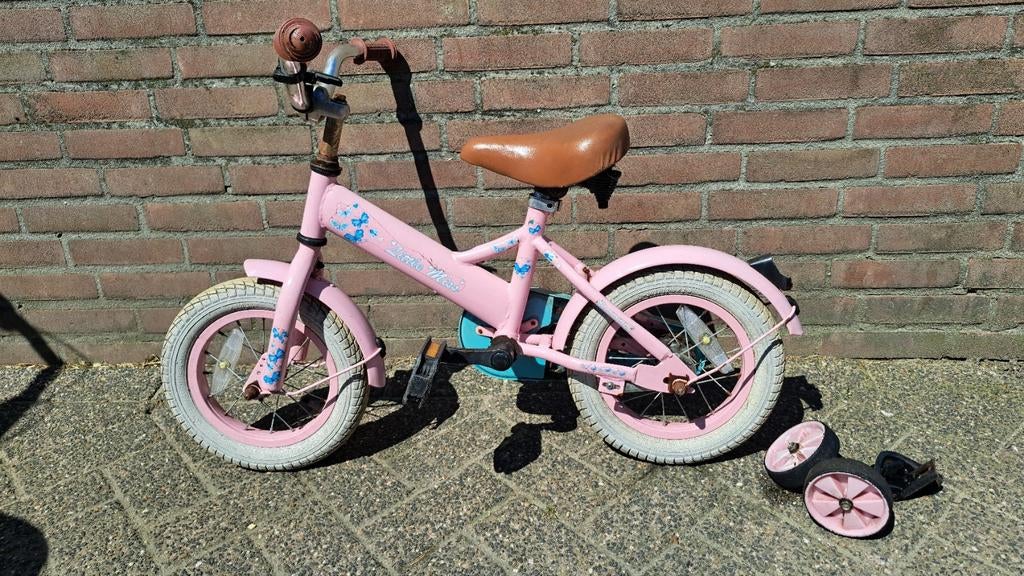 Popal Little Miss meisjesfiets 12 inch met zijwieltjes, Ophalen