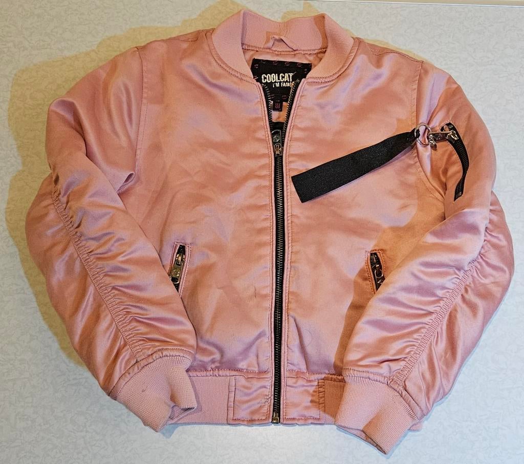 Roze Coolcat bomberjack, Ophalen of Verzenden, Zo goed als nieuw, Maat 34 (XS) of kleiner, Roze