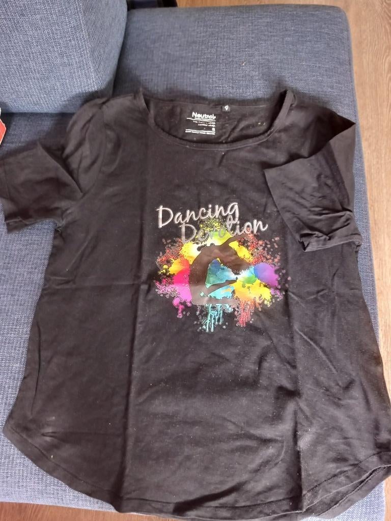 Shirt Dancing Devotion maat S, Kleding | Dames, Ophalen of Verzenden, Zo goed als nieuw, Maat 38/40 (M), Korte mouw