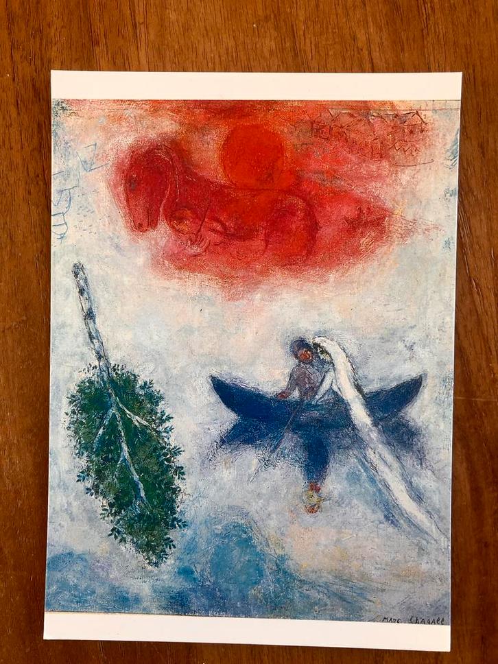 Marc Chagall - Die Barke (1946), Verzamelen, Ansichtkaarten | Themakaarten, Ongelopen, 1980 tot heden, Overige thema's, Ophalen of Verzenden