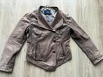 Vintage Mexx leren jasje taupe - soepel leer, Ophalen of Verzenden, Gedragen, Maat 38/40 (M), Overige kleuren