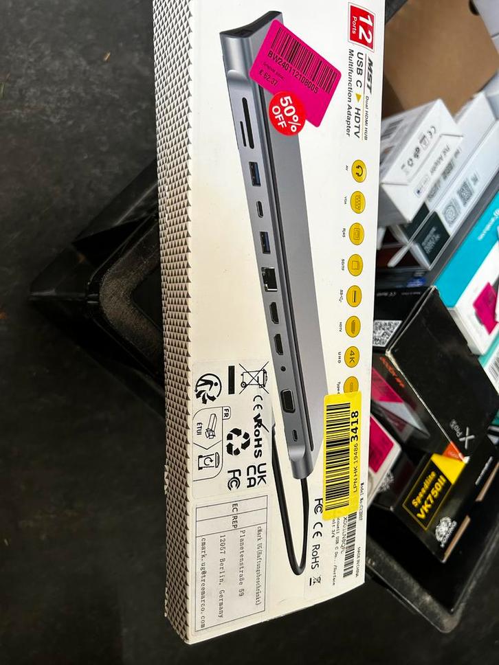 USB C HDTV Multifunction Adapter 12 poorten, Computers en Software, Overige Computers en Software, Nieuw, Ophalen of Verzenden