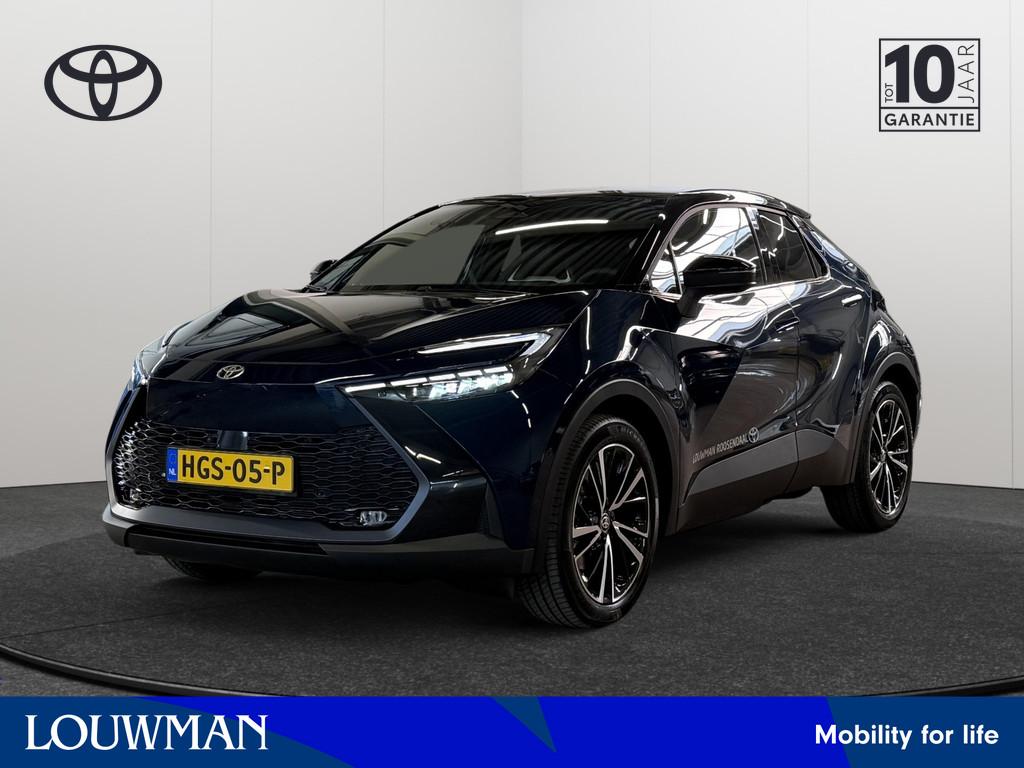 Toyota C-HR Plug-in Hybrid 220 Executive | Navigatie | Parke, Auto's, Toyota, 12 maanden, 4 cilinders, Blauw, Leder en Stof