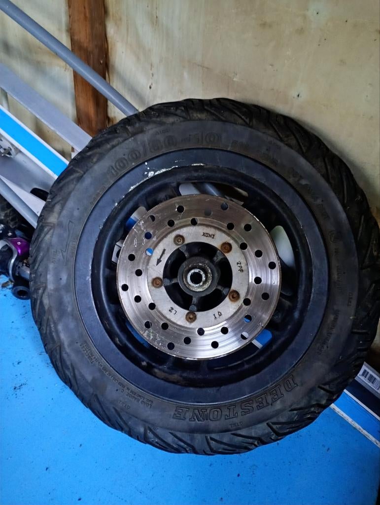 Voorwiel Zip met remschijf, Ophalen