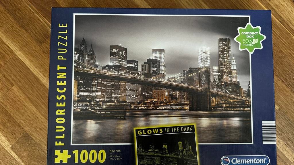 Puzzel New York (glow in the dark), Ophalen, 500 t/m 1500 stukjes, Gebruikt, Legpuzzel
