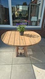 Ronde houten tuintafel van douglas, Ophalen of Verzenden, Rond, Hout