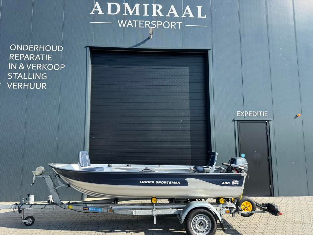 Linder 400 Sportsman - Yamaha 9,9pk Bj’2022, Watersport en Boten, Info@admiraal-watersport.nl, Aluminium, Ophalen of Verzenden