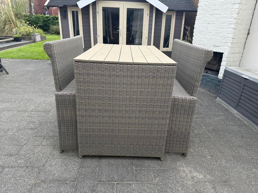 Tuinset bartafel met banken, Ophalen of Verzenden, Zo goed als nieuw