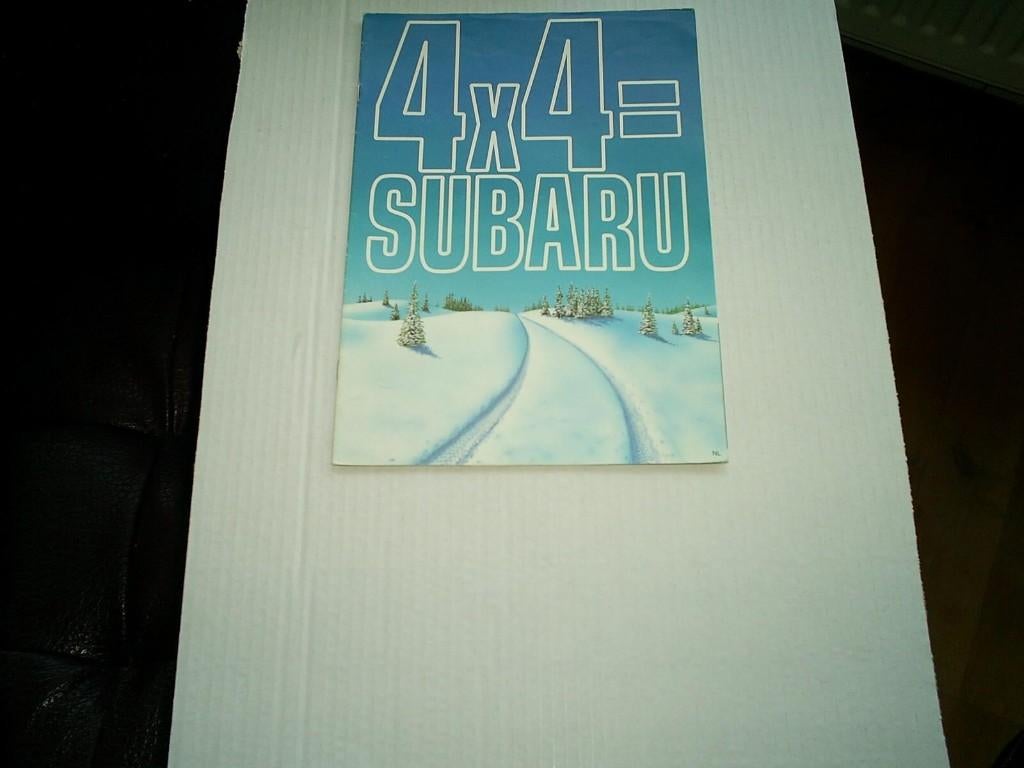 4 x 4 is Subaru o.a. XT Turbo 4x4 / E 12 4 WD / Justy 4 WD, Verzenden, Zo goed als nieuw, Overige merken